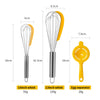 3pc Stainless Steel Balloon Wire Whisk Manual Egg Beater Mixer Baking Utensil Milk Cream Butter Whisk Mixer Cooking Gadgets