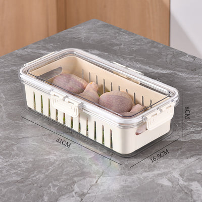 Kitchen Gadget Compartments Divided Serving Tray With Lid Veggie Tray Portable Snack Box Food Container For Biscuits Candy Fruits Nuts